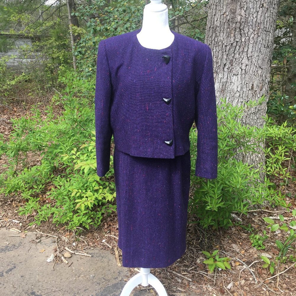 Vintage boxy ladies power suit - Sweet Suit